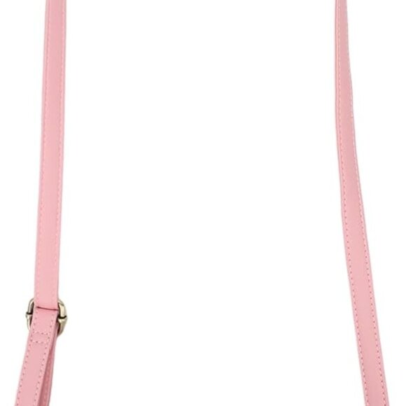 Demon Slayer Nezuko Metal Badge Women's Pink Crossbody Handbag - Picture 6 of 9